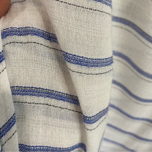 PilyQ Bay Stripe Sophie Tie Dress Swim Cover Up Beach Resort Wear M/L - Picture 5 of 8